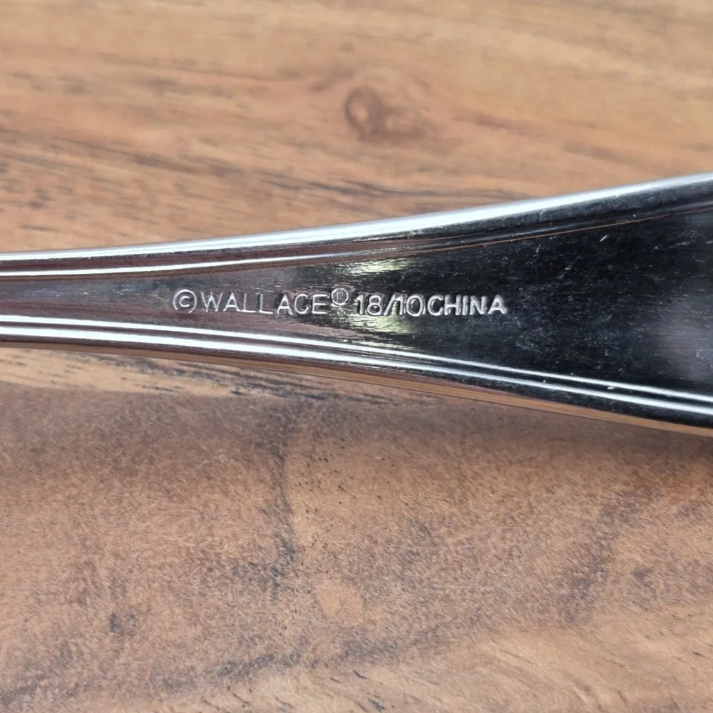 Set Of 6 Wallace Rockport Teaspoons 18/10 Stainless Steel